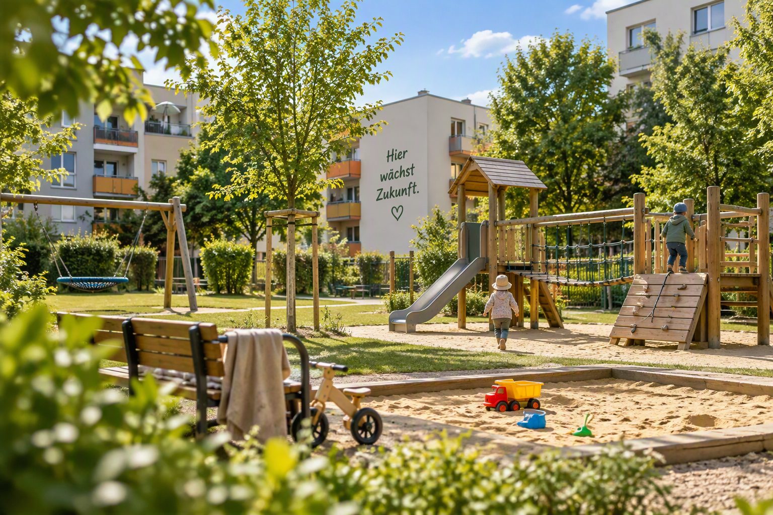 Viel Platz für kleine Entdecker.